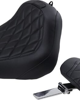 Tripper Diamond  Wide Solo Seat w/Backrest