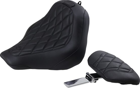 Tripper Diamond  Wide Solo Seat w/Backrest