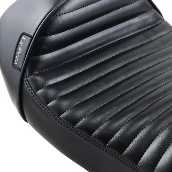 Stubs Cafe Pleated Vinyl Solo Seat - Black - Image 3