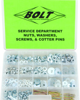BOLT Service Department Nut Washer Screw Assortment Kit 410 Piece