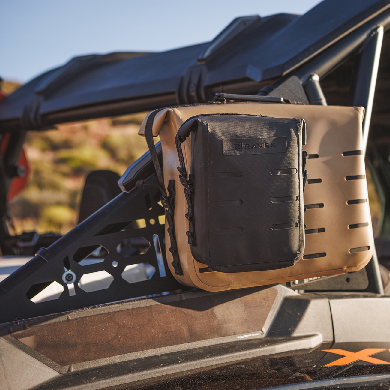 MOLLE Mount Waterproof Zipperless Dry Pouch - Black, Small 7x5.5x3.25 - Image 4