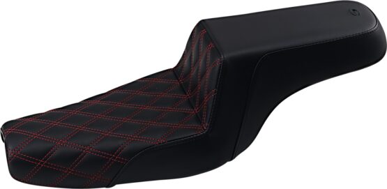 Step-Up Lattice Stitched 2-Up Seat - Black