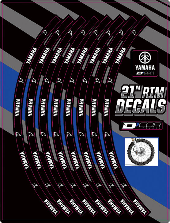 Rim Decals 21" Yamaha Logo Front