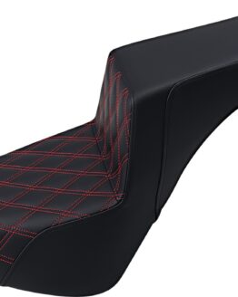 Step-Up Lattice Stitched 2-Up Seat - Black