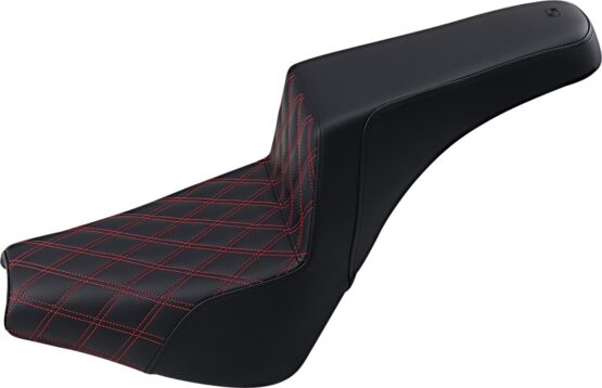 Step-Up Lattice Stitched 2-Up Seat - Black