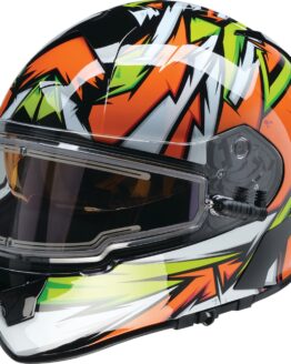 Z1R Warrant Neuron Snow Electric Helmet XS Green/Orange