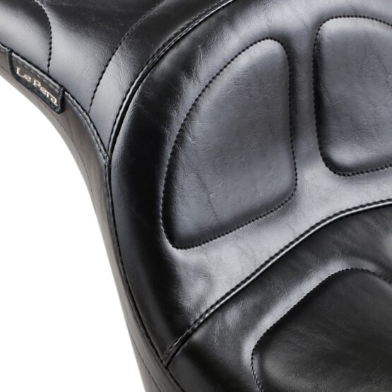 Maverick Daddy Long Legs Stitched Vinyl 2-Up Seat - Black - Image 2