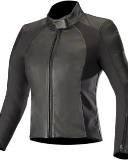 Women's Vika V2 Leather Street Riding Jacket Black US Medium