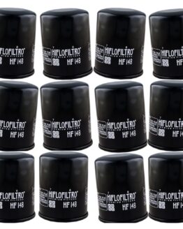 HF148 Oil Filter - Black - 12 Pack