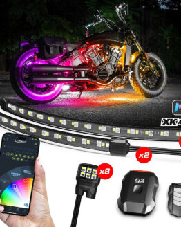 XKGLOW XKmax RGBW 10pc Addressable Motorcycle Underglow Kit