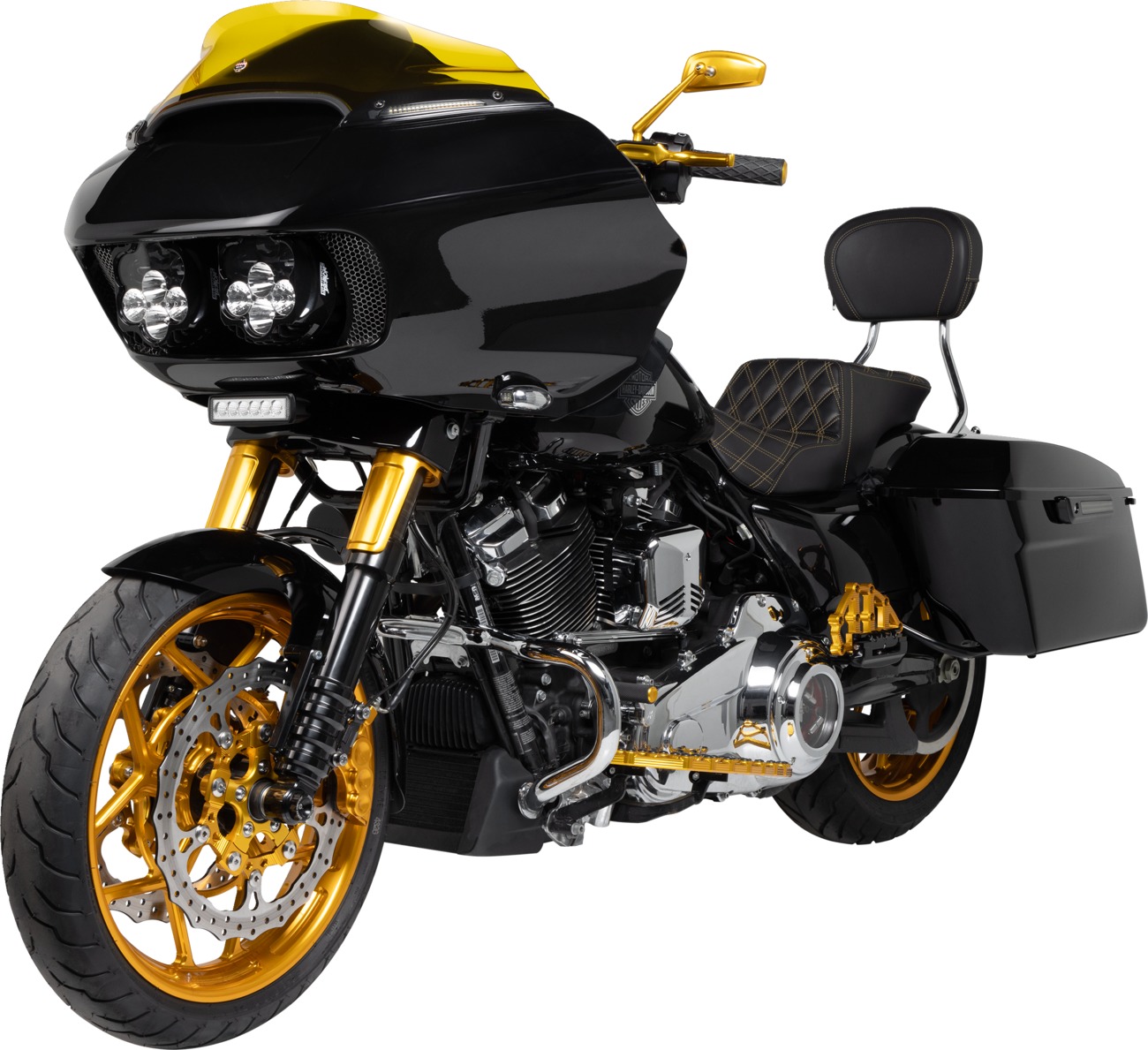 Arlen Ness Method Lever Set Gold for Harley Touring Models - Image 4