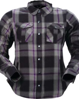 Z1R Womens Ashwood Flannel Purple Medium