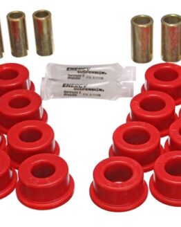 Control Arm Bushing Set; Red; Rear; Performance Polyurethane;