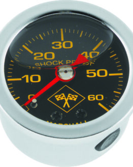 Bikers Choice Oil Pressure Gauge 0-60 PSI Black Face Universal