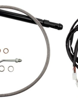 Extended Braided S.S. Control Cable Kit For 13" Bagger Apes