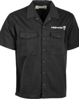 Highway 21 Halliwell Work Shirt Black Small Men's