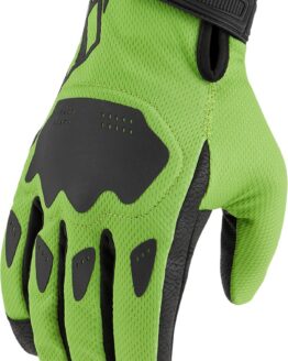 ICON Hooligan CE Gloves 3XL Green Black Men's Short Cuff