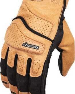 ICON Superduty3 Gloves 2XL Tan Black Men's Short Cuff