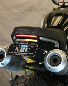 New Rage Cycles Fender Eliminator Kit Black Fits 18-24 Ducati Scrambler 1100