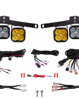Diode Dynamics SS3 LED Fog Light Kit Yellow Sport Fits 17-20 Ford Raptor