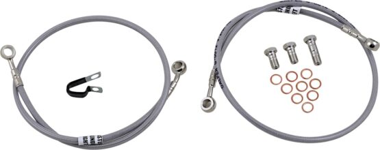 Stainless Steel Front 2-Lines Brake Line Kit