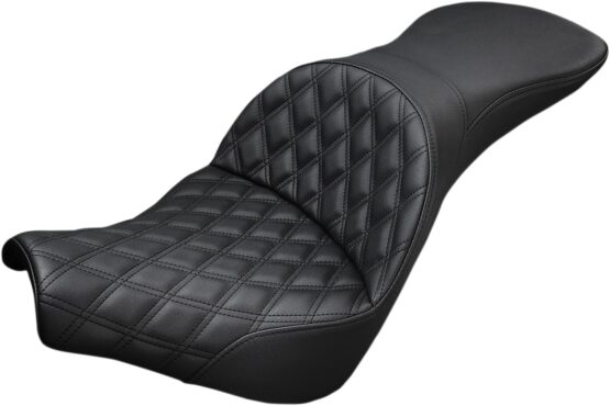 Explorer Lattice Stitched 2-Up Seat - Black