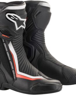 SMX Plus Street Riding Boots Black/Red/White US 9