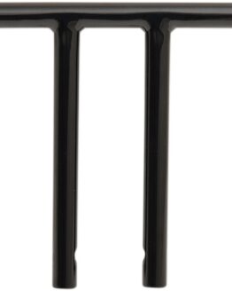 Drag Specialties 1" T-Bar Handlebar Black Gloss, 10.5" Rise
