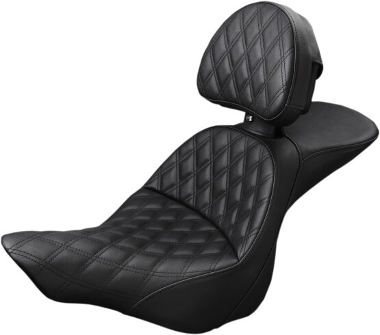 Explorer Lattice 2-Up Seat Black w/Backrest