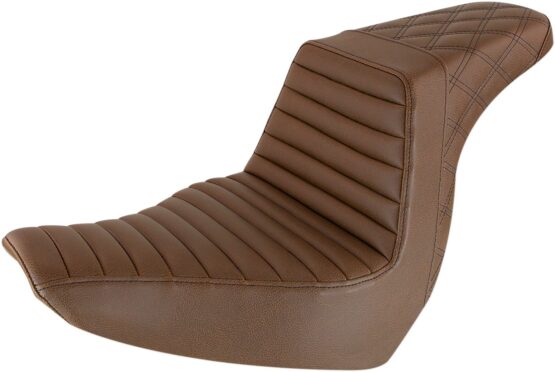 Step-Up Tuck and Roll 2-Up Seat Brown