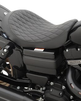 Low Diamond SR Leather Solo Seat - Black