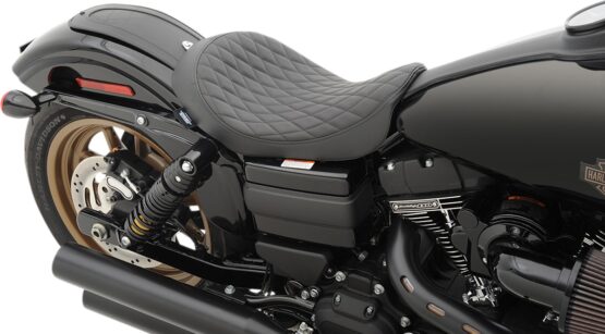 Low Diamond SR Leather Solo Seat - Black