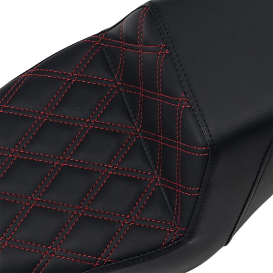 Step-Up Lattice Stitched 2-Up Seat - Black - Image 2