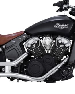 Vance & Hines PCX Twin Slash 3" Slip-On Exhaust Chrome Fits 15-20 Scout