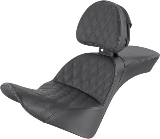 Explorer Lattice 2-Up Seat Black w/Backrest