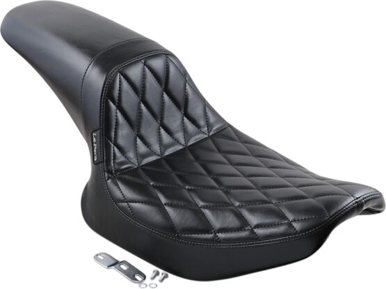 Daytona Sport Diamond Vinyl 2-Up Seat - Black