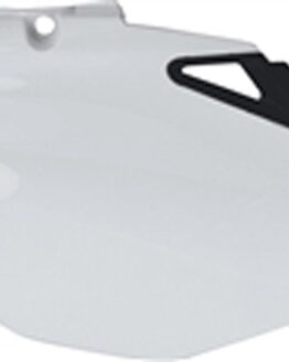 Plastic Side Number Plate - White