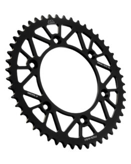 Black Aluminum Rear Sprocket - 49 Tooth 520