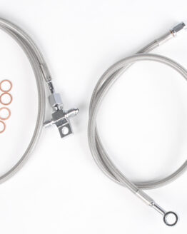 Rear Brakeline Kit +4" Silver