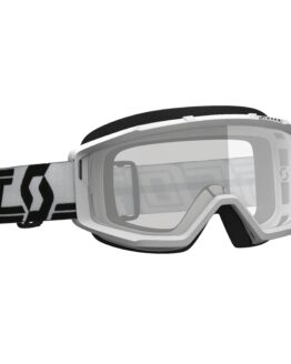 Scott Primal Goggles White/Black Clear Lens Small Frame Unisex