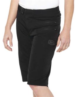 100% Women's Airmatic Shorts Black WXL