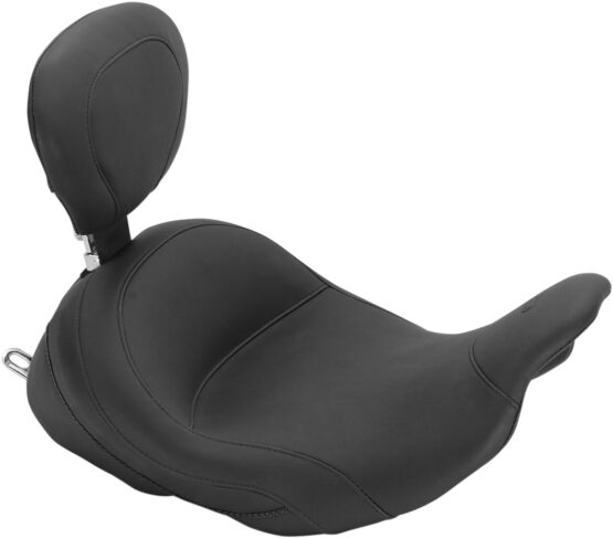 Lowdown Plain Vinyl Solo Seat w/Backrest