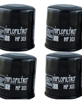 HF303 Oil Filter - Black - 4 Pack