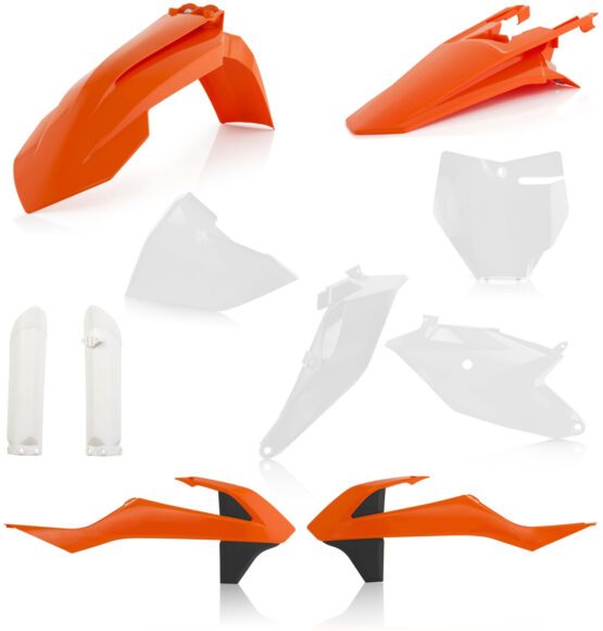 Full Plastic Kit - Orange/White/Black Original 2018