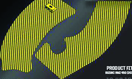 Frame Grip Guard Decal Yellow