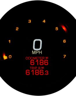 MLX Series Fatbob Speedometer/Tachometer Black - Dakota Digital
