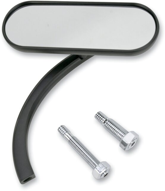 Mini Oval Mirror, Black, Right - Image 2