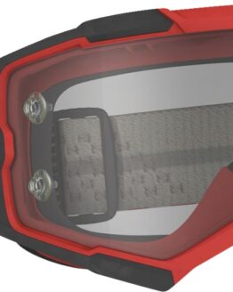 Scott Fury Goggle Red/Black with Clear Lens - Unisex Adult