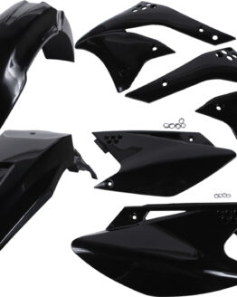 Acerbis Black Plastic Kit 6pc Fits 06-08 Kawasaki KX250F