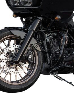 Arlen Ness Black Fat Tire Billet Fork Boots for 99-13 Wide Fender Can